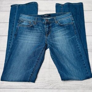 Joe's Jeans Medium Wash Size 29 Rocker Flare Stretch Low Rise